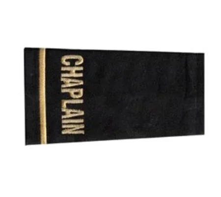 Chaplain Shirt Epaulette Shoulder Board Gold Black Style 2