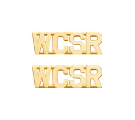 WCSR Collar Insignia Pin 1/4 Gold