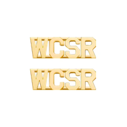 WCSR Collar Insignia Pin 1/4 Gold