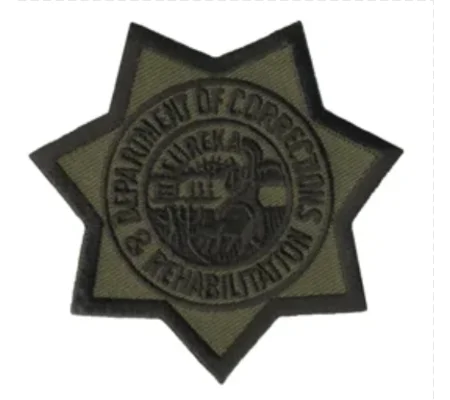 CA California State Department of Corrections Rehab Patch Star OD