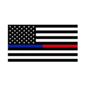 Thin Red Blue Line USA American Flag