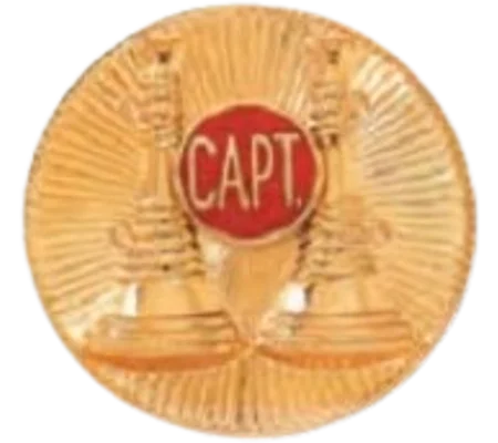 Hat Pin Bugles Disc 2 Bugle Parallel Gold - Red Captain Screw Post