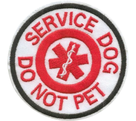 K9 ADA Service Dog Patch Medical Needs Red