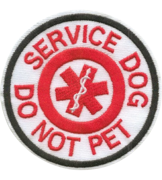 K9 ADA Service Dog Patch Medical Needs Red