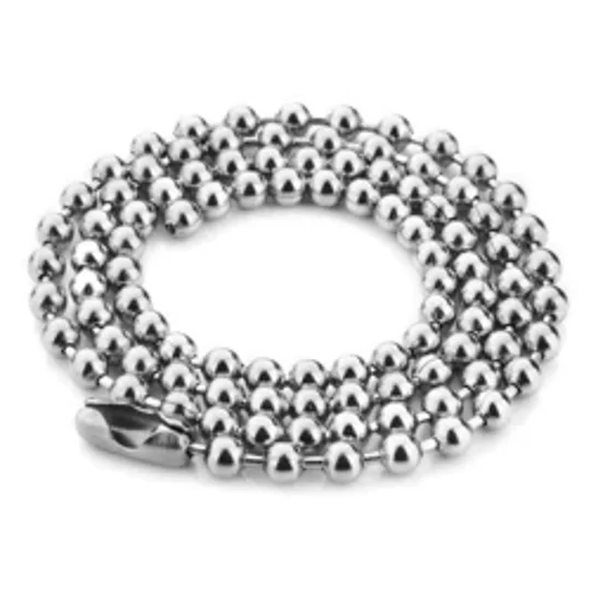 Ball Chain Undercover ID Dog Tag Oxygen Wrench Holder 24"