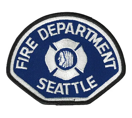 WA Washington State Seattle Fire Department Patch W on B