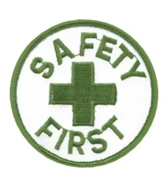 Safety First Job Site Industrial Round Patch
