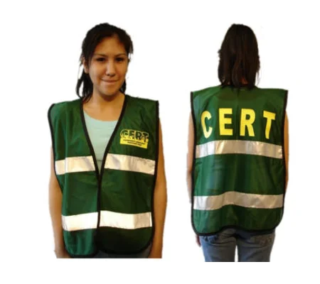 CERT Safety Jacket Vest with Reflective Stripes