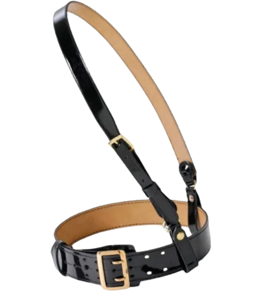 Shoulder Strap for Leather Duty Belt White