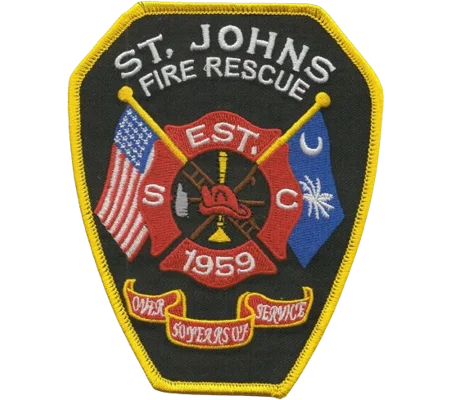 SC South Carolina St Johns Fire Rescue Shoulder Patch