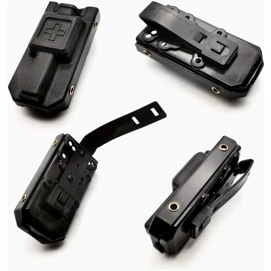 CAT Tourniquet Rigid TQ Case Cross Front MOLLE Malice Clip Black