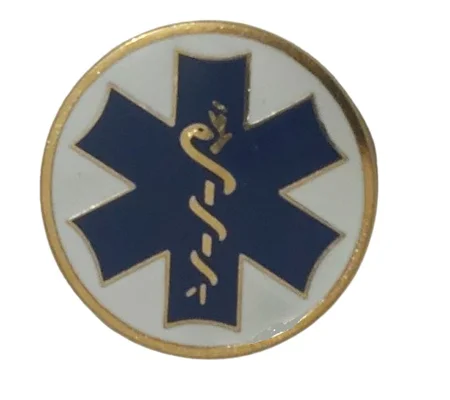 Emergency Medical Services EMS Round Hat Badge Pin