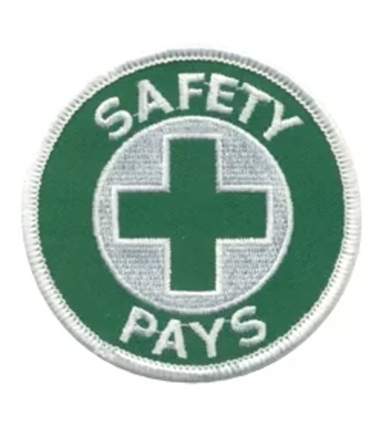 Safety Pays Job Site Industrial Round Patch