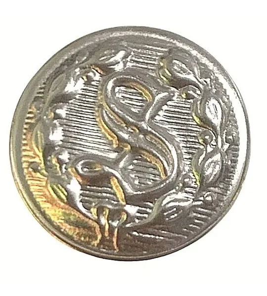 Replacement Cap Hat S Button Silver Sheriff