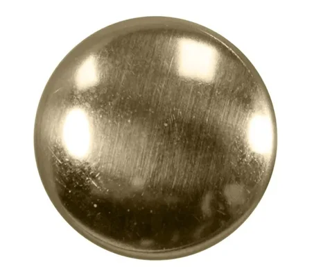 Replacement Cap Hat Button Plain Silver
