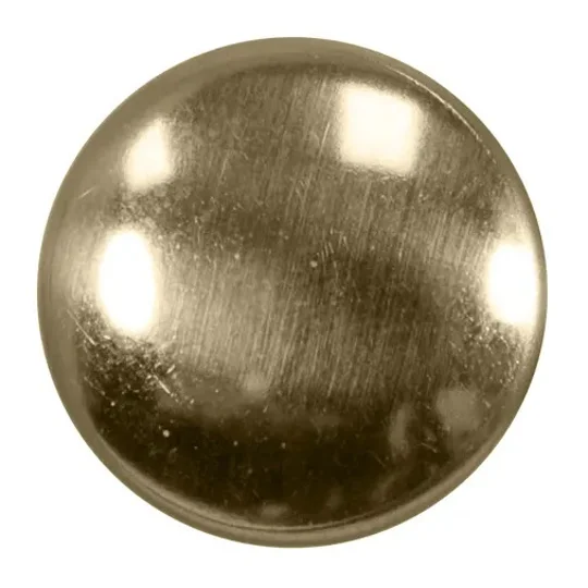 Replacement Cap Hat Button Plain Silver