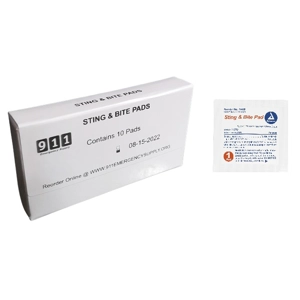 Kit Box Refill Sting & Bite Relief Pads