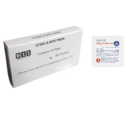 Kit Box Refill Sting & Bite Relief Pads