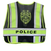 Reflective Vest Police Navy Sized with Logo