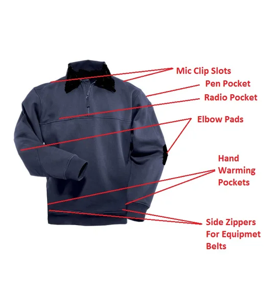 Fire Rescue Job Shirt Classic V Neck Collar Navy