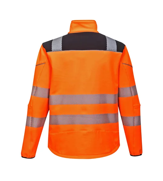 Hi-Vis Softshell Jacket Orange Black