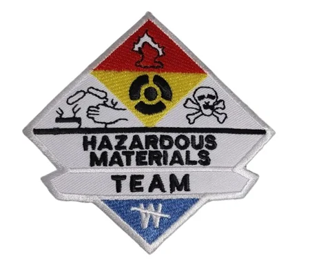 3.25" Embroidered Haz Mat Hazardous Materials Team Patch