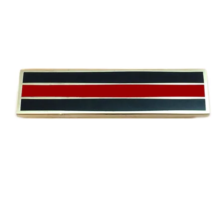 Citation Merit Bar Firefighter Thin Red Line Silver