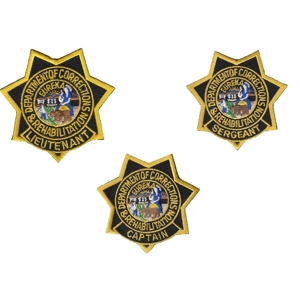 CA California DOCR Patch Rank Badge Collector Pack