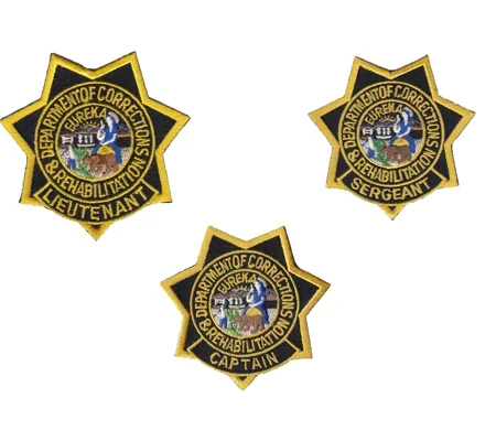 CA California DOCR Patch Rank Badge Collector Pack