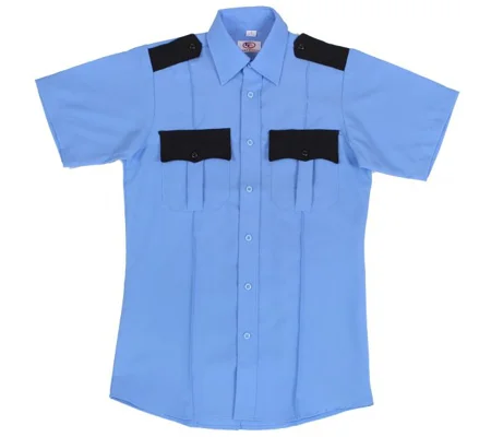 Class A Uniform Shirt Short Sleeve Light Blue & Black