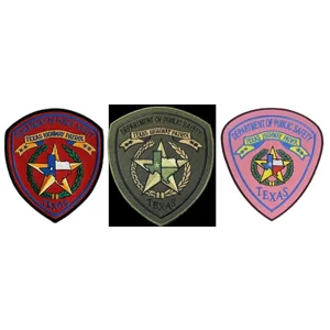 TX Texas State Highway Patrol Police Patch Set of 3