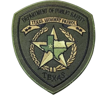 TX Texas State Highway Patrol Police Patch Tactical Olive Drab