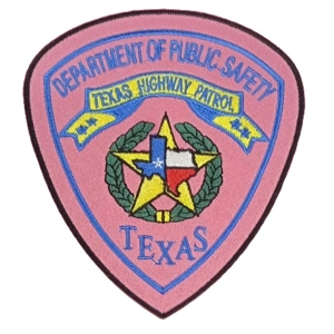 TX Texas State Highway Patrol Police Patch Pink