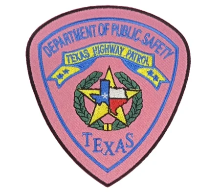 TX Texas State Highway Patrol Police Patch Pink