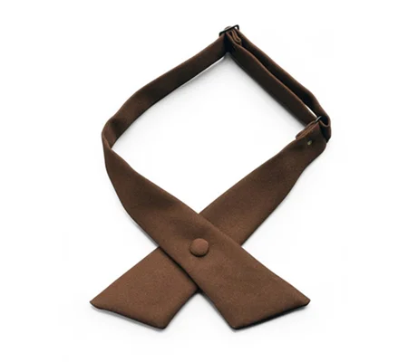 Crossover Women's Female Girls Dress Uniform Tie Brown
