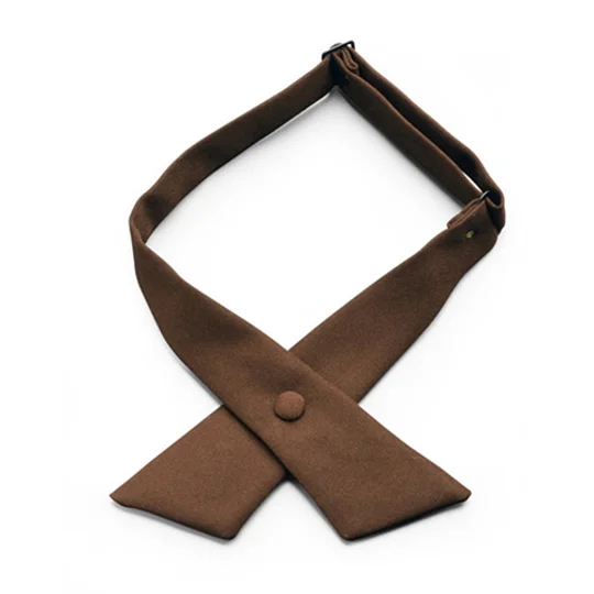 Crossover Women's Female Girls Dress Uniform Tie Brown