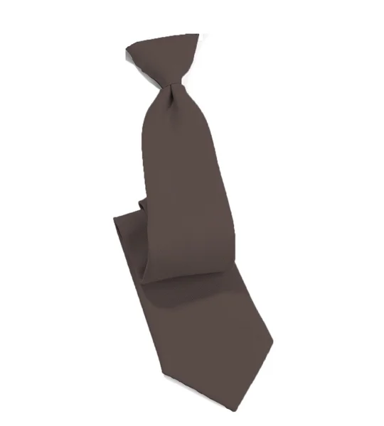 Breakaway Clip on Dress Uniform Tie Brown 18"