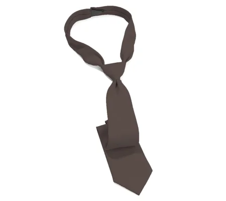 Breakaway Velcro Dress Uniform Tie Brown 18"