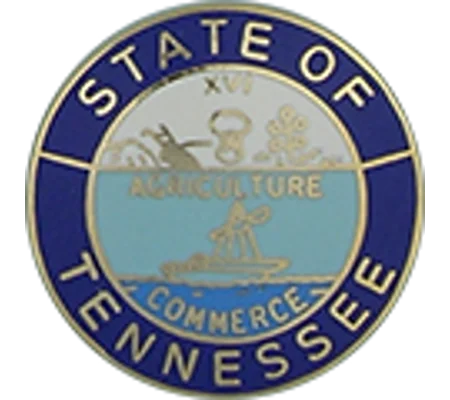 Collar Insignia Tac Pin State Seal TN Tennessee