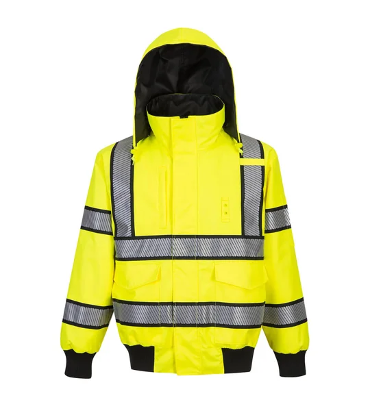 Hi-Vis Reversible Bomber Jacket Yellow Black