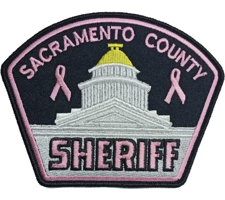 CA California Sacramento Sheriff Shoulder Patch Pink