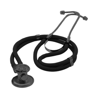 EMS Sprague-Rappaport Type Two Tube Stethoscope All Black