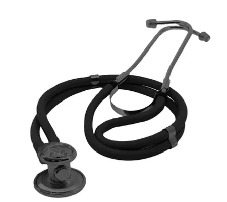 EMS Sprague-Rappaport Type Two Tube Stethoscope All Black