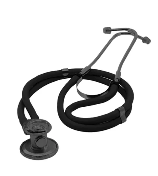 EMS Sprague-Rappaport Type Two Tube Stethoscope All Black