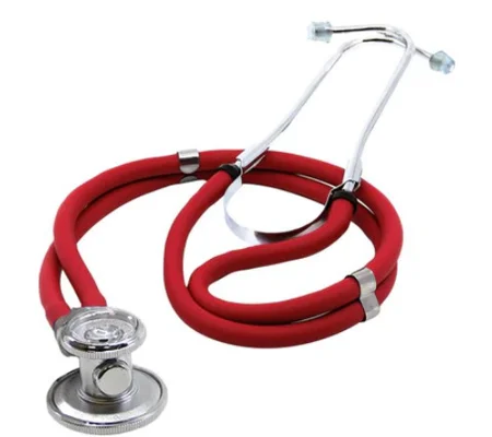 EMS Sprague-Rappaport Type Two Tube Stethoscope RED