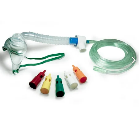 Adult Tracheostomy Mask Kit 24, 28, 31, 35, 40, 50 Percent Diluters