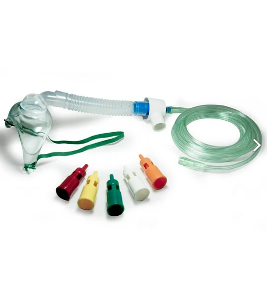 Adult Tracheostomy Mask Kit 24, 28, 31, 35, 40, 50 Percent Diluters