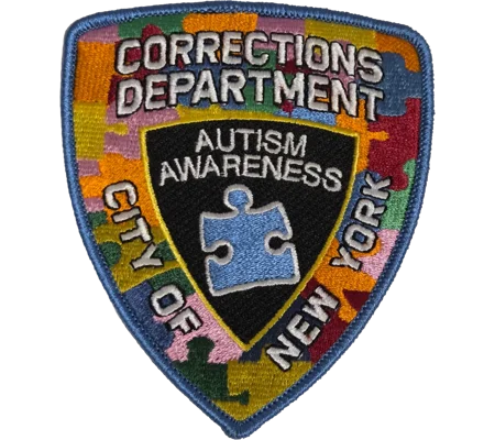 NYPD City of New York Corrections Department Patch Autism