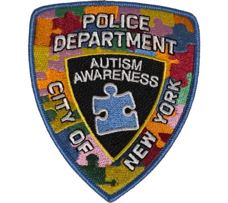 NYPD City of New York Police Department Shoulder Patch Autism