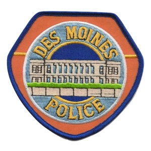 IO Iowa Des Moines Police Shoulder Patch